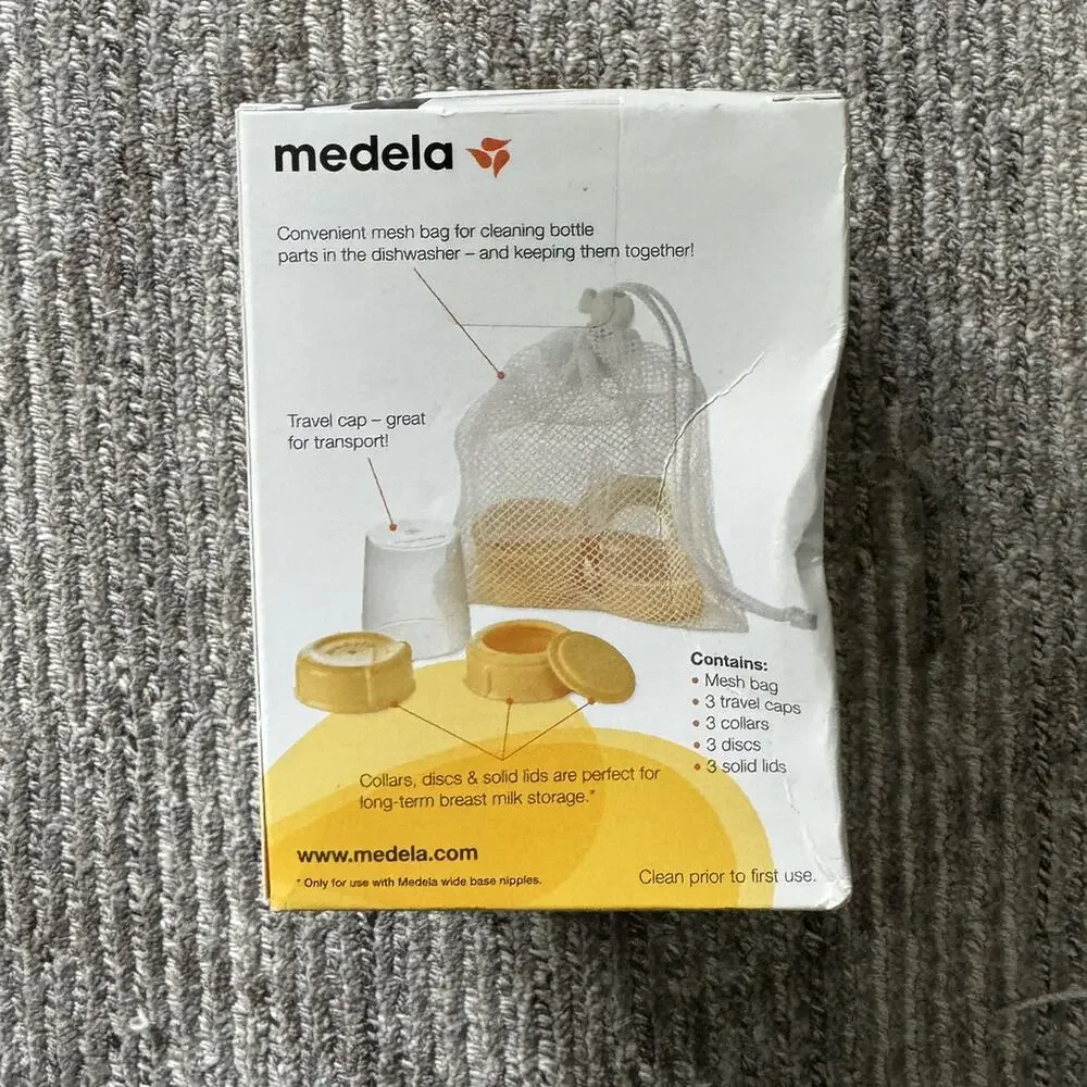 Medela Breast Milk Bottle Spare Parts Kit Baby Feeding NIB